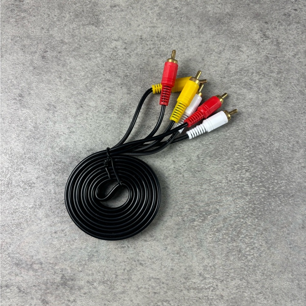 3 RCA Male to 3 RCA Male Stereo Video Audio AV Cable Composite Cable TV DVD